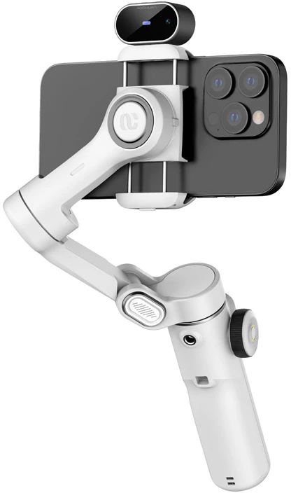 AOCHUAN X2 stabilizatorius su dirbtinio intelekto jutikliu (Baltas)
