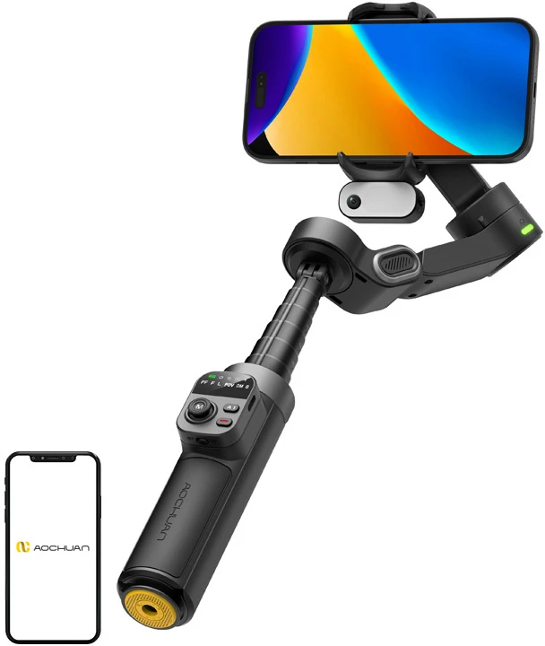 AOCHUAN X3 Gimbal with AI Sensor (Juodas)