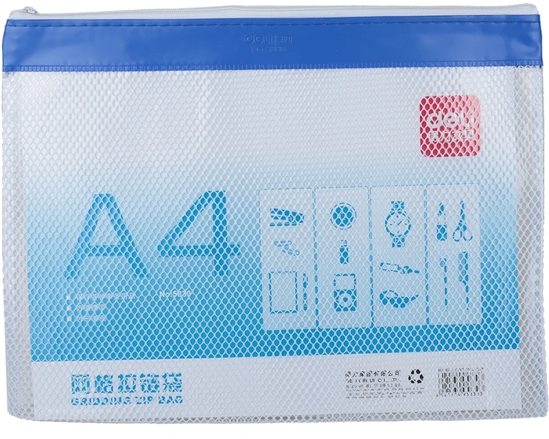 Aplankas – kišenė DELI 5830, A4, su užtrauktuku