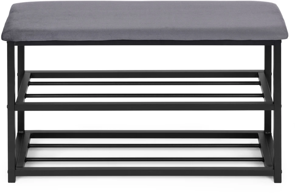 Modernhome Minkšta batų spintelė 80 cm, 2 lentynos