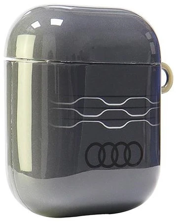 Audi IML Geometric Pattern AirPods 1/2 dėklas pilkos spalvos AU-IMLAP-A6/D3-GY