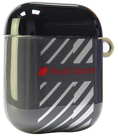 Audi IML Sport AirPods 1/2 dėklas juodos spalvos AUS-IMLAP-RSQ/D1-BK