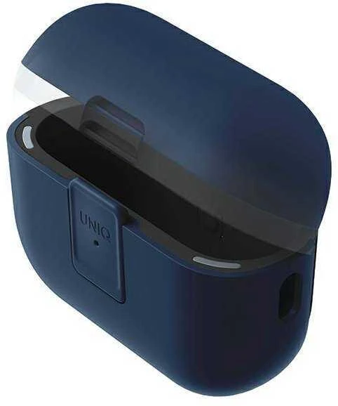 UNIQ Clyde Lock Dėklas AirPods Pro 2 (2022/2023) royal mėlynas-dark pilkos spalvos