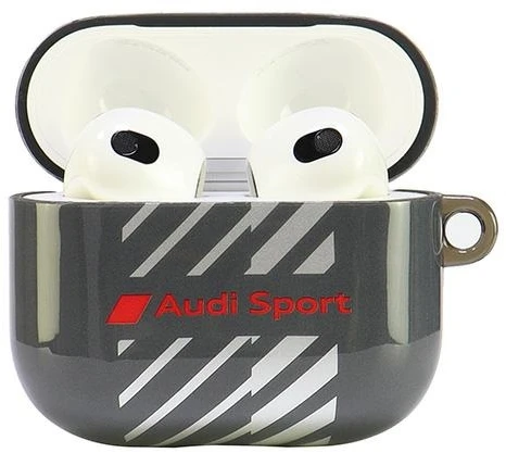Audi IML Sport AirPods 3 dėklas juodos spalvos AUS-IMLAP3-RSQ/D1-BK