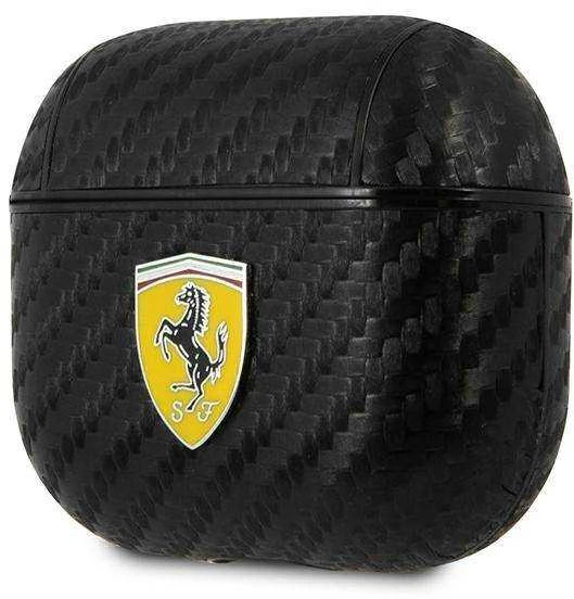 Ferrari FESA3CABK AirPods 3 dėklas, juodos spalvos, On Track PU Carbon