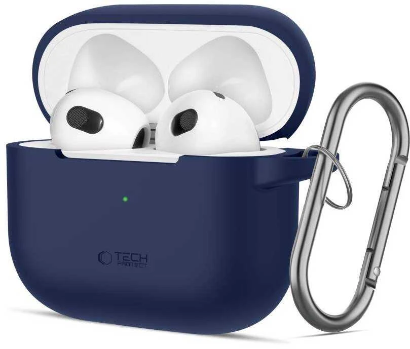 Apple AirPods 3 Tech-Protect silikoninis dėklas ausinėms mėlynos spalvos