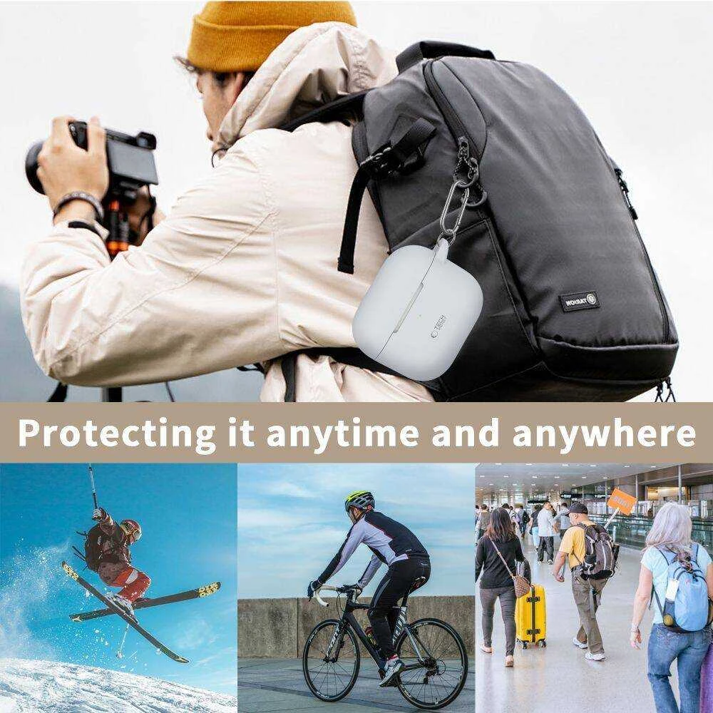 Apple AirPods 3 Tech-Protect silikoninis dėklas ausinėms mėlynos spalvos