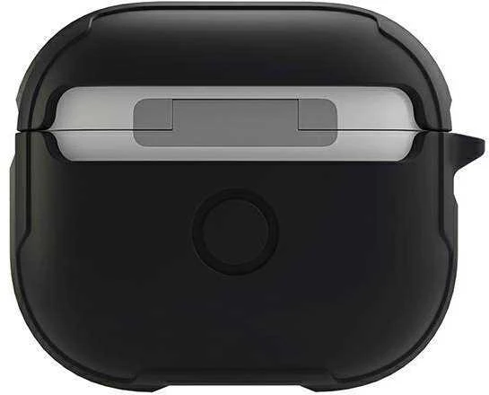UNIQ Valencia dėklas AirPods 3 midnight juodas Antimicrobial