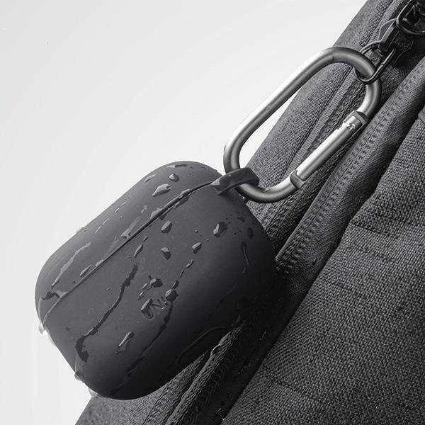 UNIQ Vencer dėklas AirPods Pro silikoninis charcoal dark pilkos spalvos