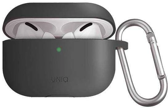 UNIQ Vencer dėklas AirPods Pro silikoninis charcoal dark pilkos spalvos