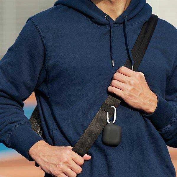 UNIQ Vencer dėklas AirPods 3 gen. Silicone charcoal dark pilkos spalvos