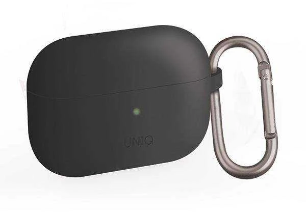 UNIQ Vencer dėklas AirPods Pro silikoninis charcoal dark pilkos spalvos