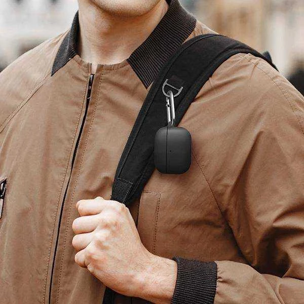 UNIQ Vencer dėklas AirPods Pro silikoninis charcoal dark pilkos spalvos