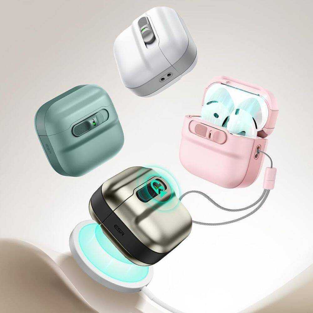 Apple AirPods 4 ESR Pulse Halolock Magsafe dėklas jūsų ausinėms juodos spalvos