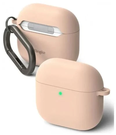 Ringke AirPods 4 dėklas Silicone Rožinė Sand