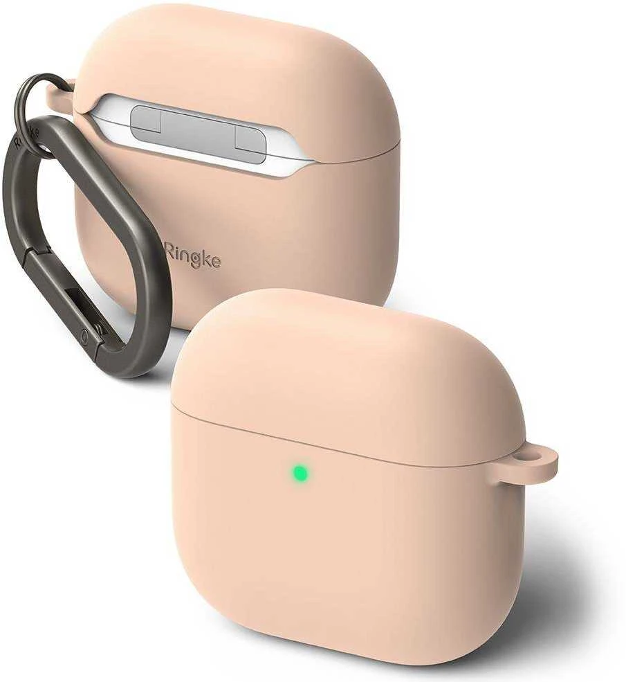 Ringke AirPods 4 dėklas Silicone Rožinė Sand