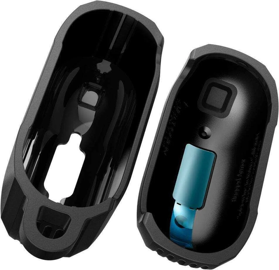 Apple AirPods 4 Spigen Rugged Armor Matte dėklas ausinėms juodos spalvos