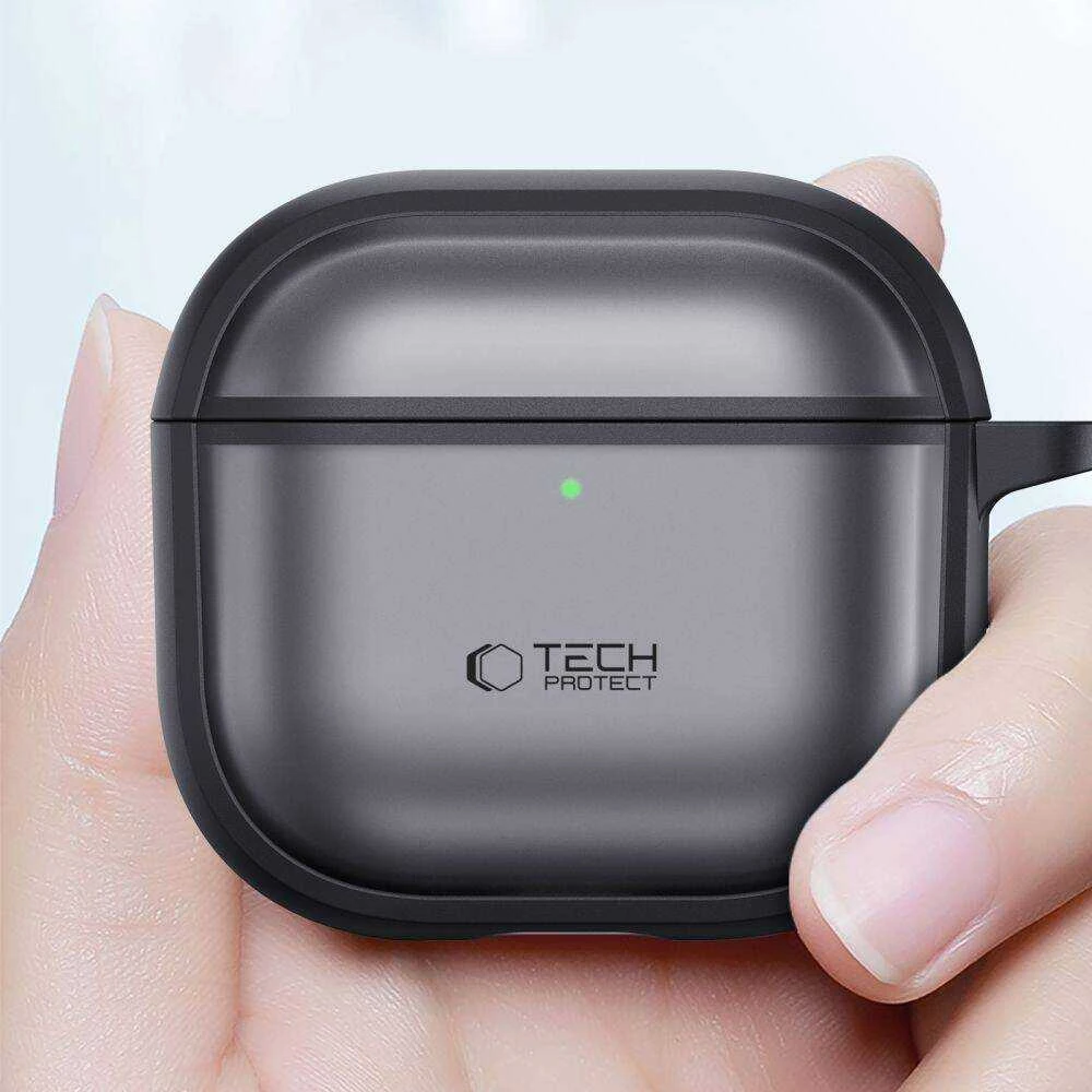 Apple AirPods 4 Tech-Protect Magmat dėklas jūsų ausinėms pilkos spalvos