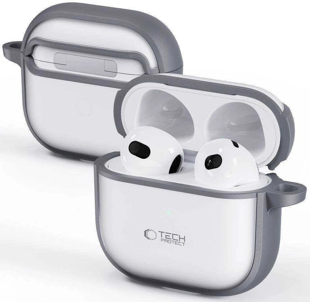 Apple AirPods 4 Tech-Protect Magmat dėklas jūsų ausinėms pilkos spalvos