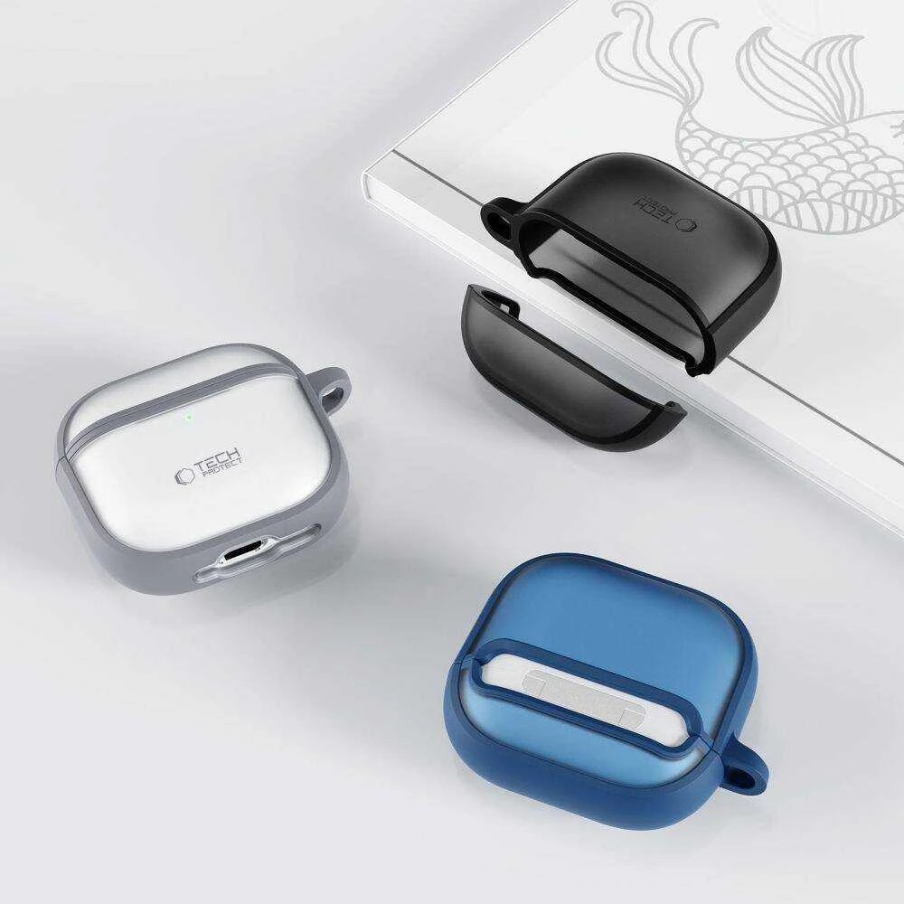 Apple AirPods 4 Tech-Protect Magmat dėklas jūsų ausinėms pilkos spalvos