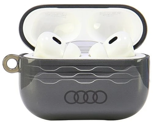 Audi IML Geometric Pattern AirPods Pro 2 dėklas pilkos spalvos AU-IMLAPP2-A6/D3-GY