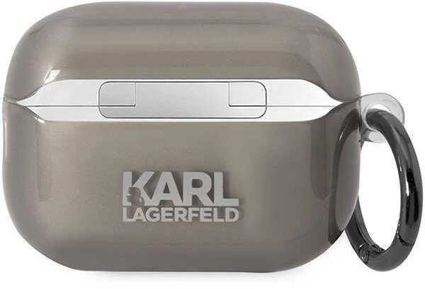 Karl Lagerfeld KKLAP2HNIKTCK Airpods Pro 2 (2022/2023) dėklas juodos spalvos Ikonik Karl Lagerfeld