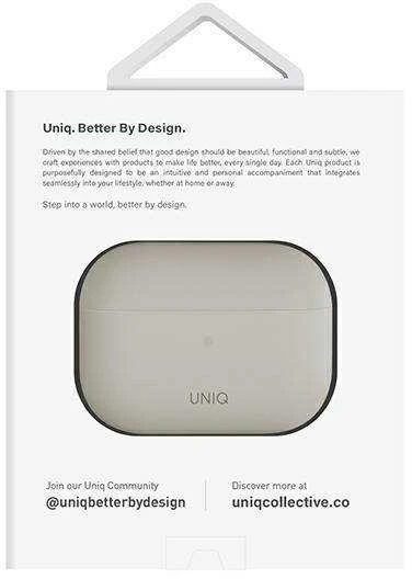UNIQ Lino Dėklas AirPods Pro 2 gen silikoninis beige