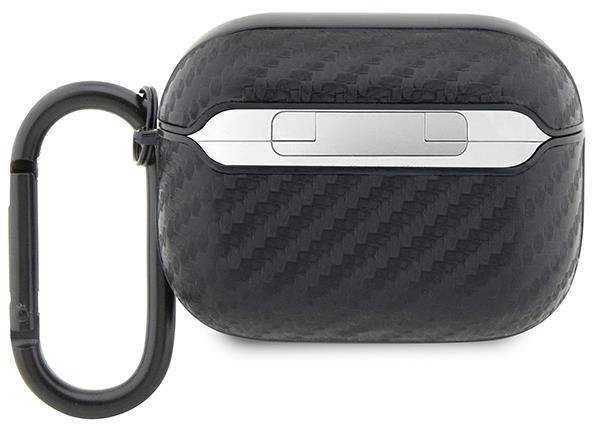 BMW BMAPWMPUCA2 AirPods Pro dėklas juodos spalvos Carbon Double Metal Logo