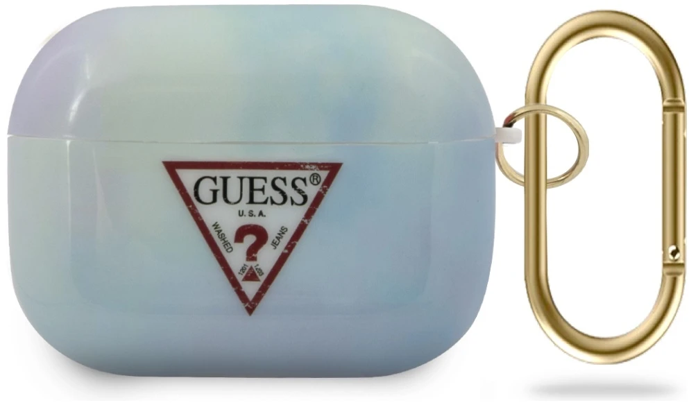 Guess GUACAPTPUMCGC02 AirPods Pro dėklas mėlynos spalvos Tie & Dye Collection