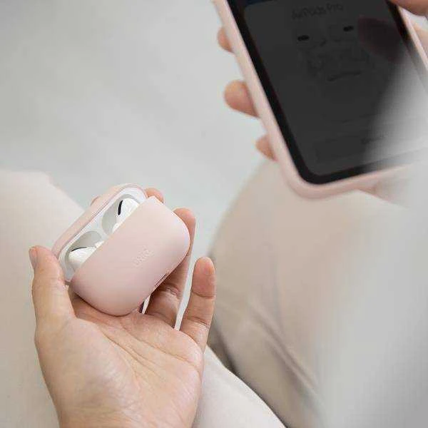 UNIQ Lino Dėklas AirPods Pro silikoninis mint žalios spalvos