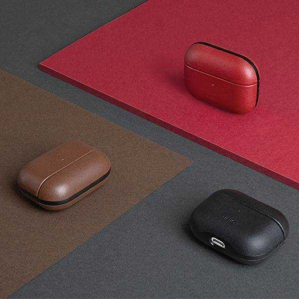 UNIQ Terra dėklas AirPods Pro Genuine Leather olive