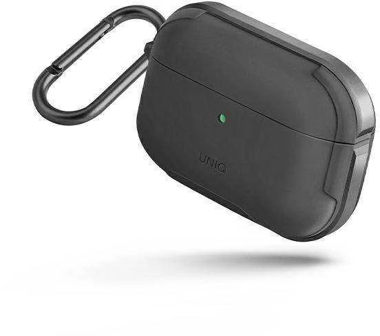 UNIQ Valencia dėklas AirPods Pro gunmetal pilkos spalvos Antimicrobial
