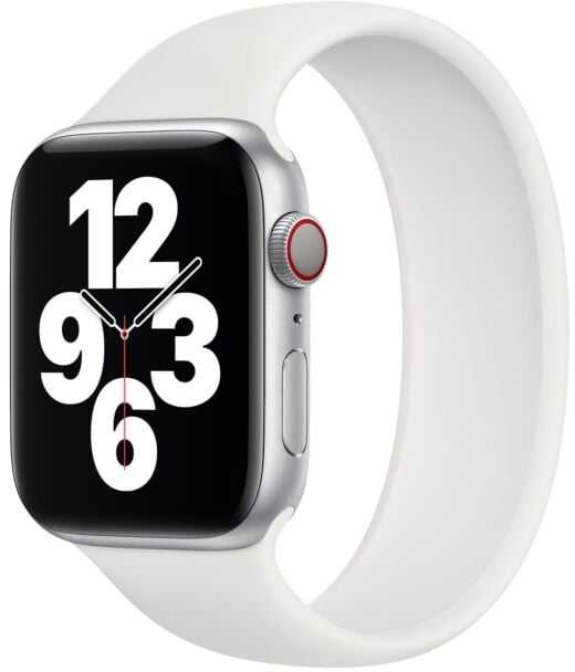 112800 Apple apyrankė Solo SILICONE apyrankė FOR Apple Watch 39/40/41/42mm SIZE 2 baltos spalvos SEAL