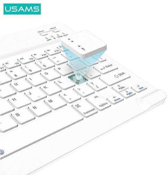 Apple iPad 10.2 (7gen / 8gen / 9gen) USAMS Winro klaviatūra (IP1027YR01) dėklas planšetiniam kompiuteriui juodos spalvos