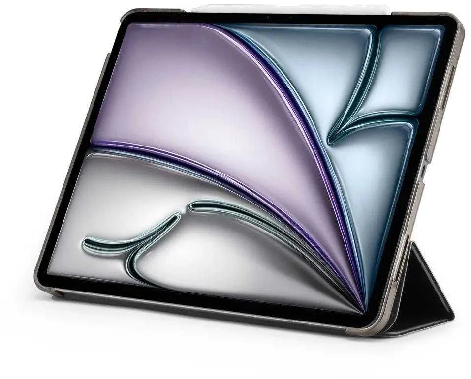 Spigen Smart Fold, juodos spalvos – Apple iPad Air 13″ 2024/2025/2026