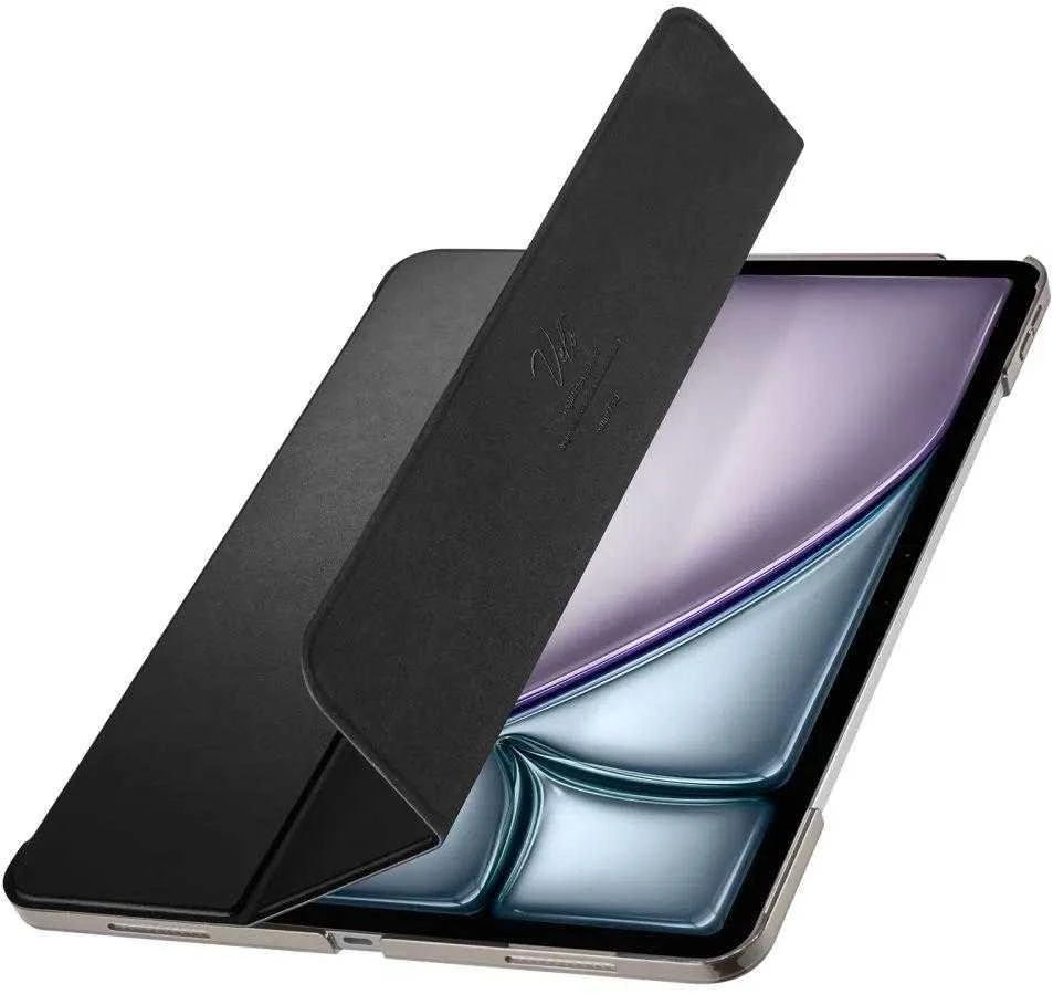 Spigen Smart Fold, juodos spalvos – Apple iPad Air 13″ 2024/2025/2026
