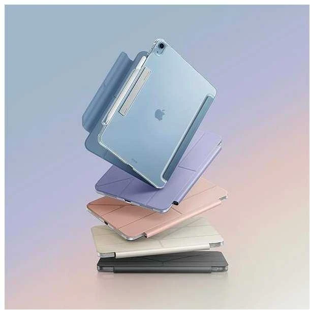 UNIQ Camden Click Dėklas Apple iPad Air 13″ (2024) mėlynas/stone mėlynas