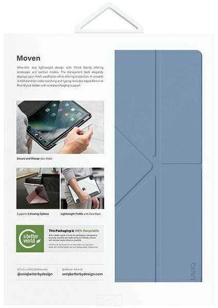 UNIQ Dėklas Moven Apple iPad Air 13″ (2024/2025) mėlynas/stone mėlynas