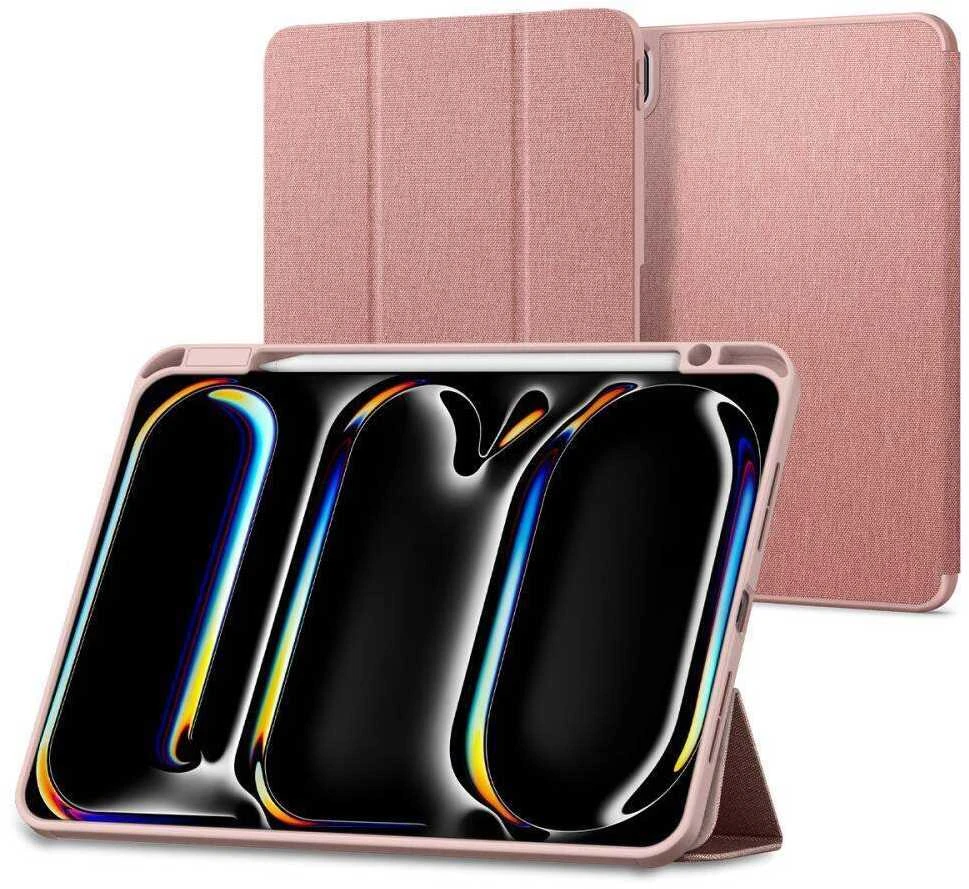 Spigen Urban Fit dėklas skirtas Apple iPad Pro 11" 5 / 6 / 2024-2025 – rožinės spalvos