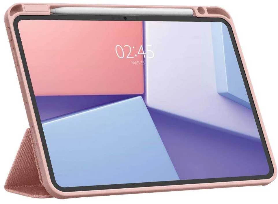 Spigen Urban Fit dėklas skirtas Apple iPad Pro 11" 5 / 6 / 2024-2025 – rožinės spalvos