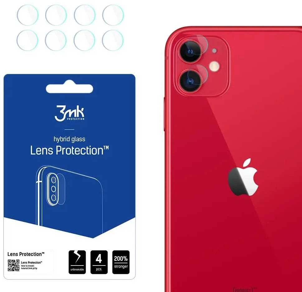 LCD apsauginė plėvelė kamerai 3MK Flexible Glass Lens Apple iPhone 11