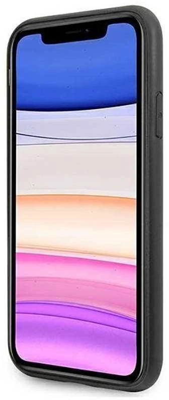 Guess GUHCN61PU4GHBR Apple iPhone 11 6,1″ / Xr 6,1″ rudos spalvos kietas dėklas 4G Triangle Collection