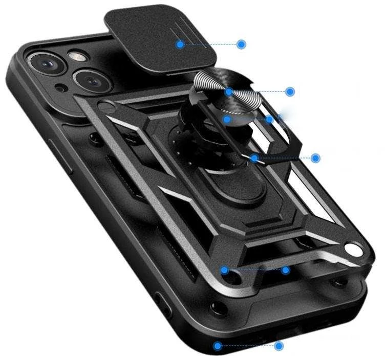 TFO Apple iPhone 11 Nexeri CamShield Pro dėklas juodos spalvos
