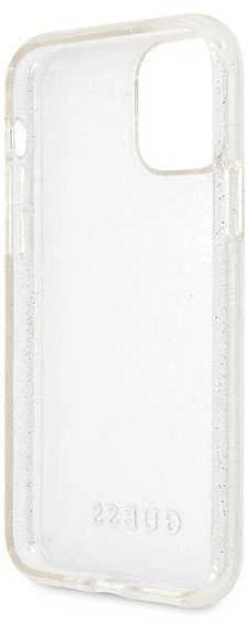 Dėklas GUESS GUHCN65PCGLSE IPHONE 11 PRO MAX Sidabrinis/Sidabrinis HARD CASE GLITTER