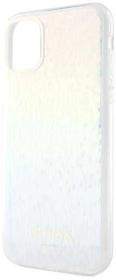 Guess GUHCN61HDECMI Apple iPhone 11 / Xr 6.1″ kietas dėklas IML Faceted Mirror Disco Iridescent