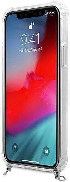 GUESS GUHCP12MKC4GSSI IPHONE 12/12 PRO 6.1 "SKAIDRUS KIETAS DĖKLAS 4G Sidabrinis GRANDINĖ