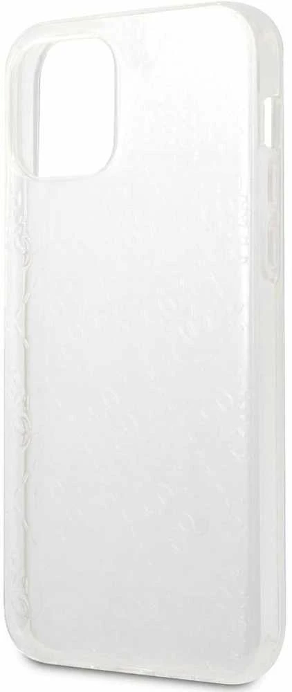 Guess GUHCP12M3D4GTR Apple iPhone 12/12 Pro 6,1″ skaidrus kietas dėklas 4G 3D Pattern Collection