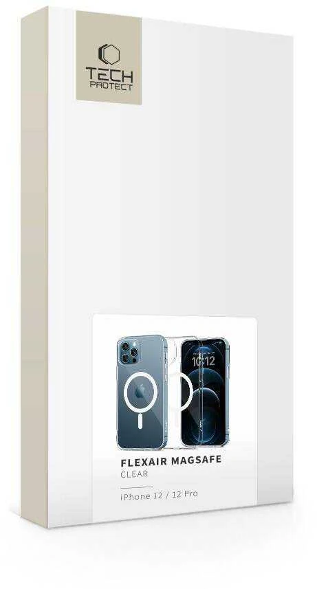 Apple iPhone 12 / 12 Pro Tech-Protect FlexAir MagSafe Clear dėklas telefonui skaidrus