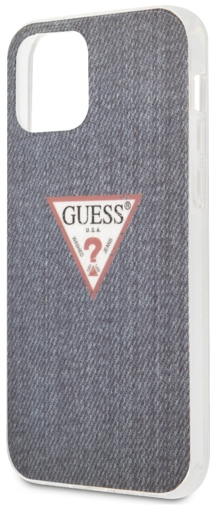 Guess GUHCP12SPCUJULDB Apple iPhone 12 mini 5,4″ dark mėlynas kietas dėklas Jeans Collection