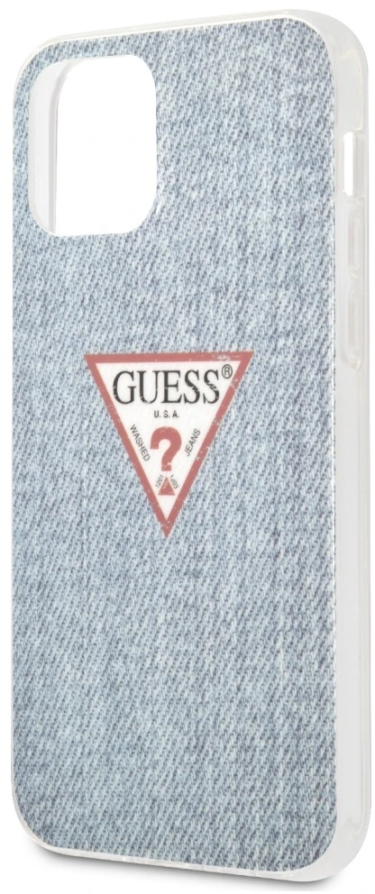 Dėklas GUESS HARD CASE JEANS COLLECTION IPHONE 12 PRO MAX LIGHT Mėlynas